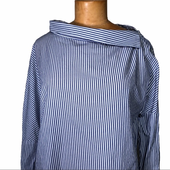 Aritzia Babaton Abram striped long sleeve blouse - Picture 6 of 14